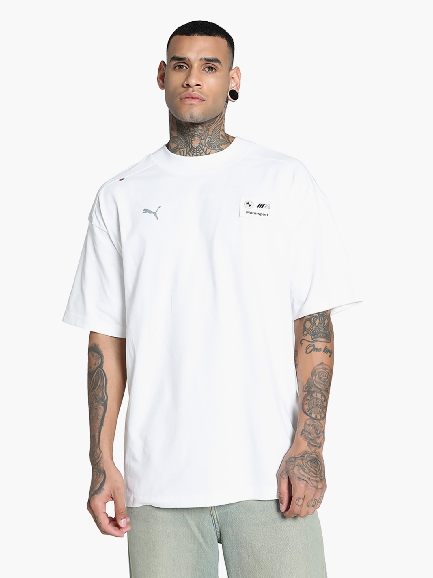 Puma White Cotton Relaxed fit BMW M Motorsport Neon Energy