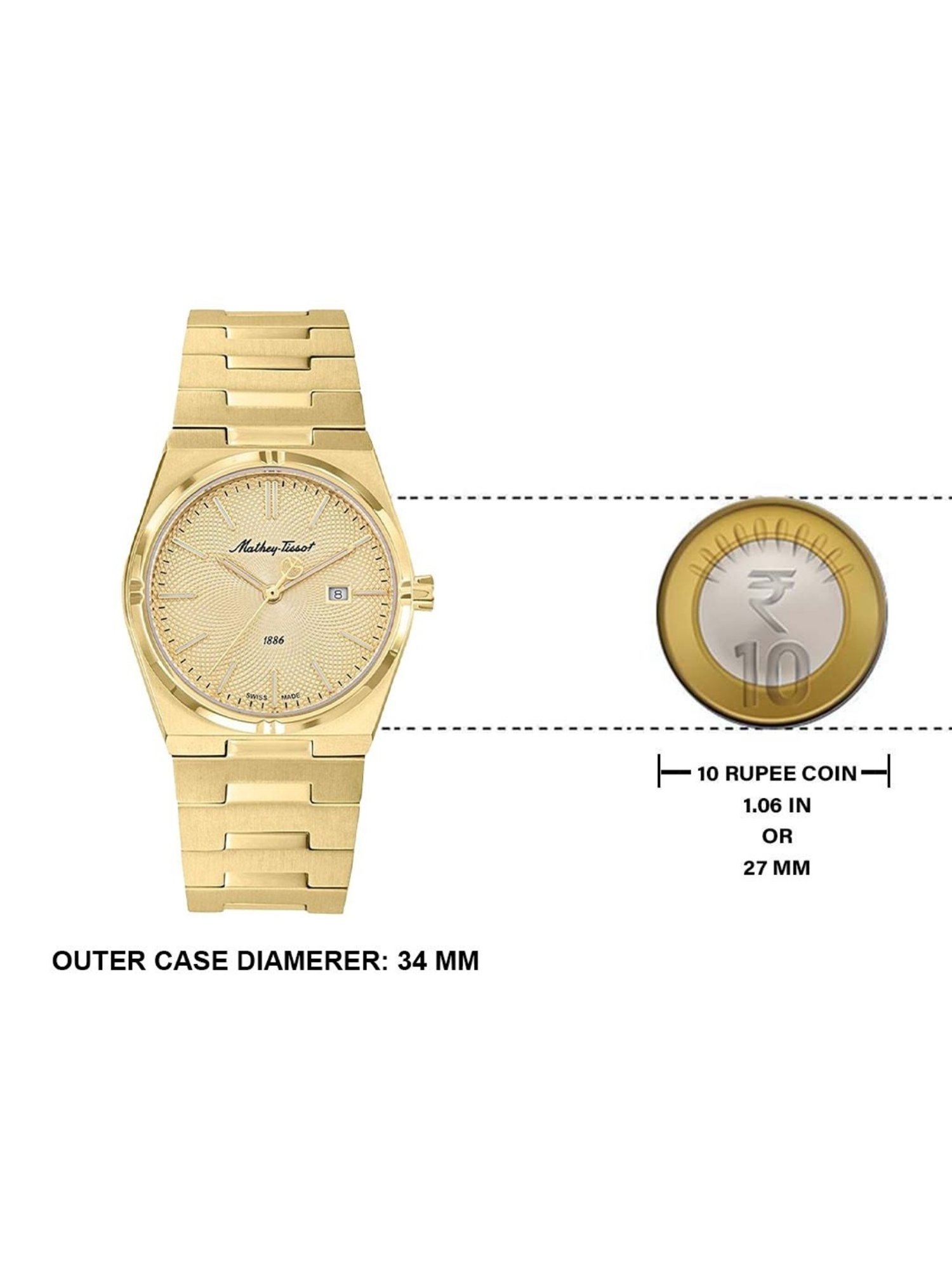 Mathey Tissot D118PDI Zeus Analog Watch for Women