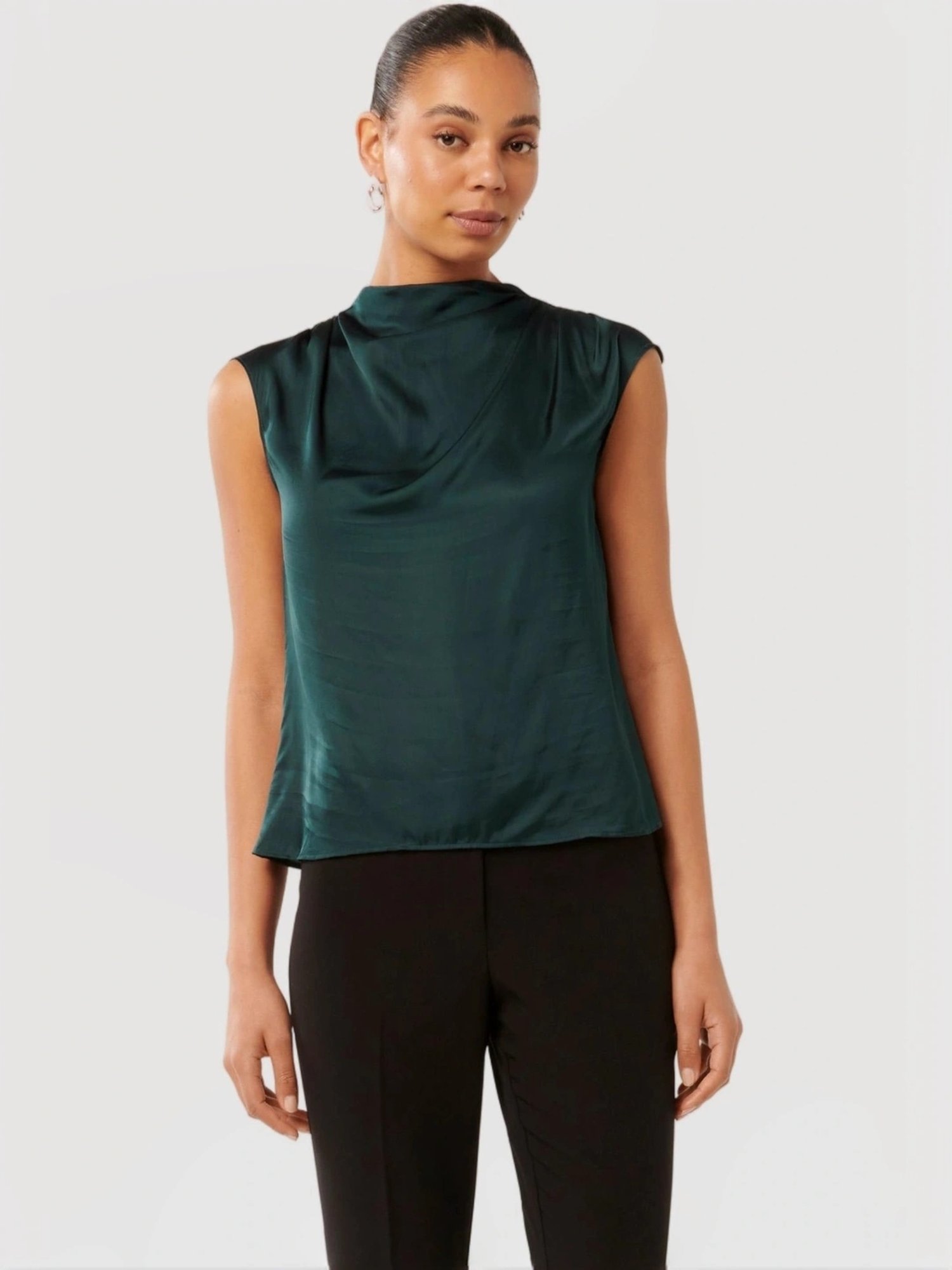 トップス deres 16th bottle neck drape blouse Forever New Jess Drape Neck Blouse