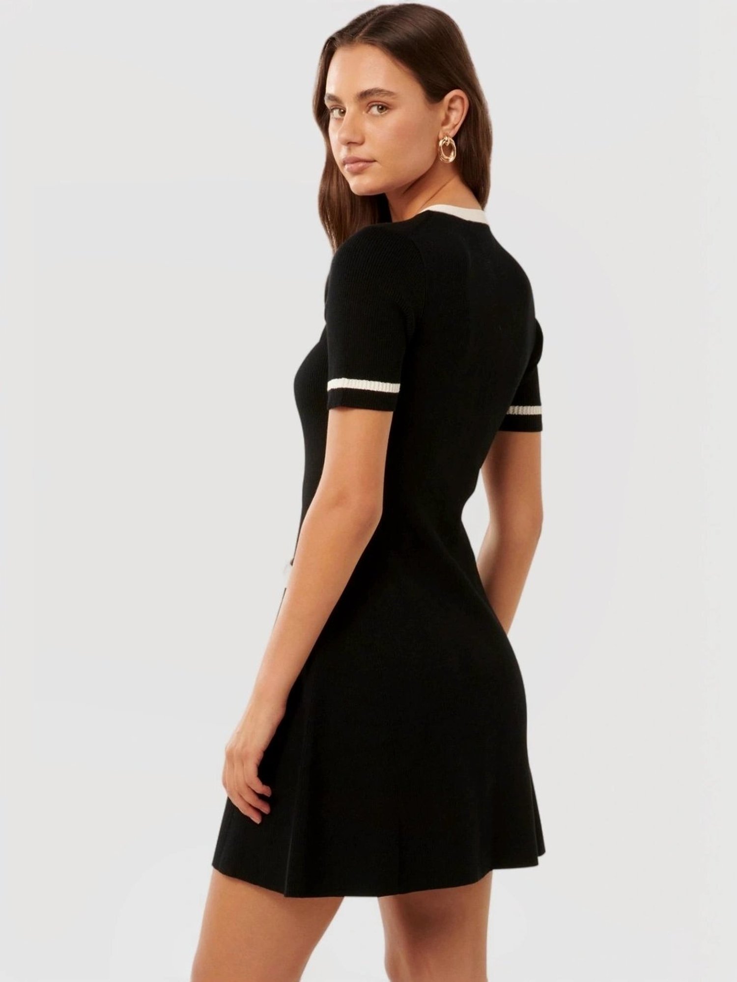 ワンピース andmary Eve knit mini dress andmary Eve knit mini dress gray アンドマリー