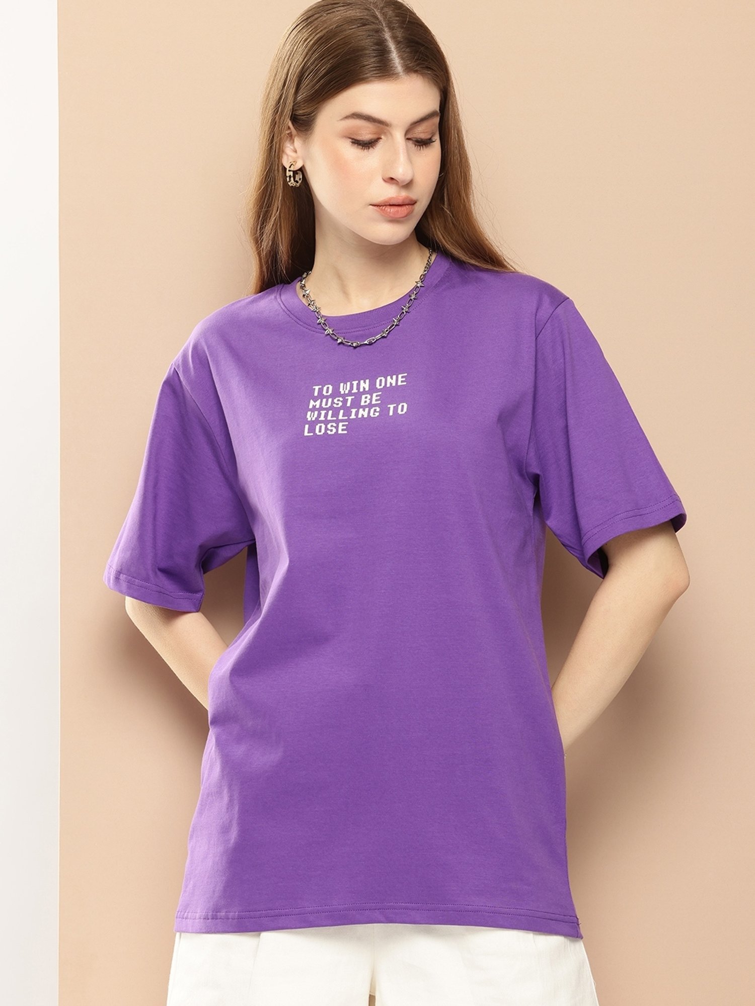 Difference of Opinion Purple Graphic T-Shirt