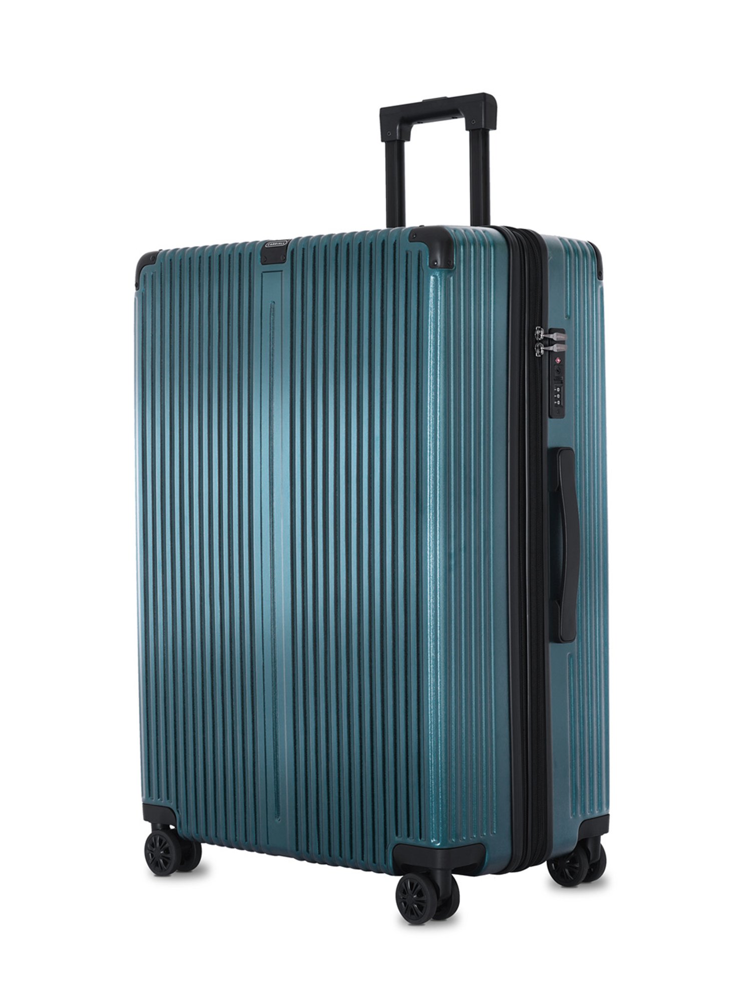 Buy Carriall Green 8 Wheels Large Hard Checked Luggage - 75 cm at