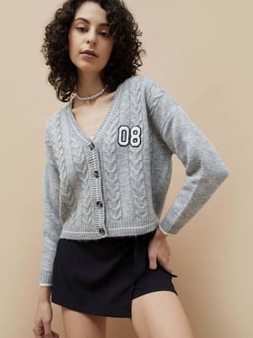 トップス sefr Jurg Cardigan | Shaggy Grey シャギーニットカーディガン / Shaggy Knit Cardigan（カーディガン