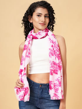 Buy Honey by Pantaloons Pink Floral Scarf at Best Price @ Tata CLiQ