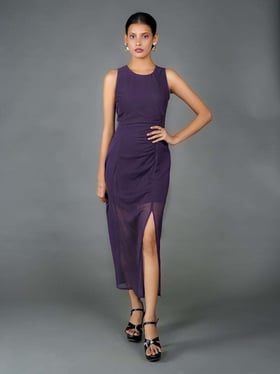 Zink London Purple Bodycon Dress