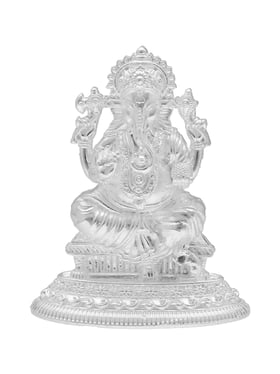 Buy Sri Jagdamba Pearls 800 Silver Ganpati Murti Idol - 25 gm