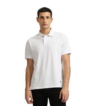 Buy Just Cavalli White Slim Fit Polo T Shirt for Men Online Tata CLiQ Luxury