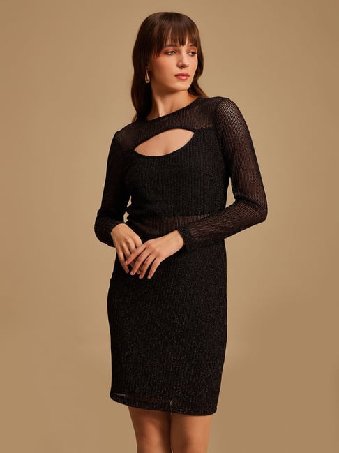 Buy Kazo Black Bodycon Dress for Women's Online @ Tata CLiQ