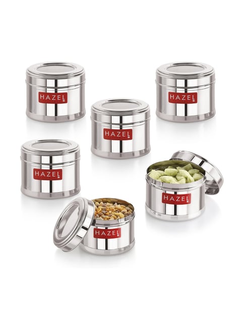 Buy HAZEL Silver Masala Kitchen Container Box With Airtight Lid at