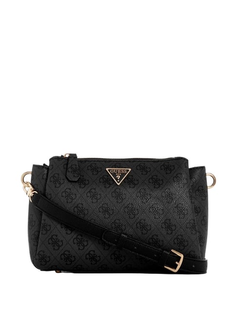 GUESS Black Logo Cross Body Bag