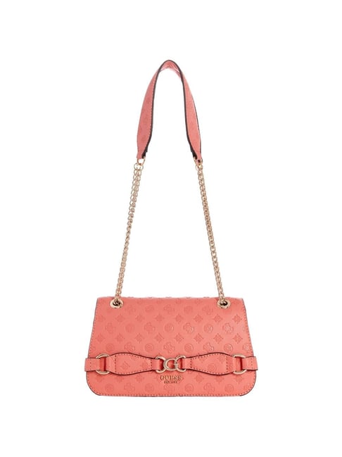 GUESS Coral Logo Shoulder Bag
