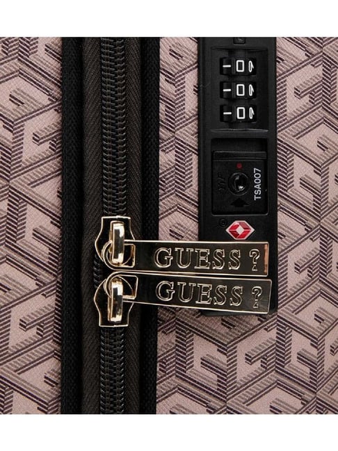 GUESS Pink Logo Small Cabin Trolley
