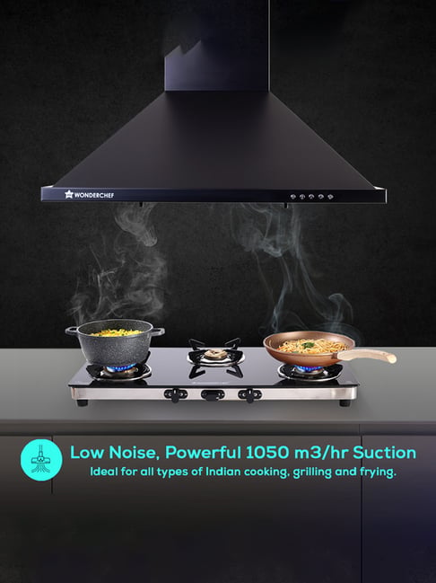 Buy Wonderchef Power Elite 60cm 1050 m3/hr Chimney at Best Price