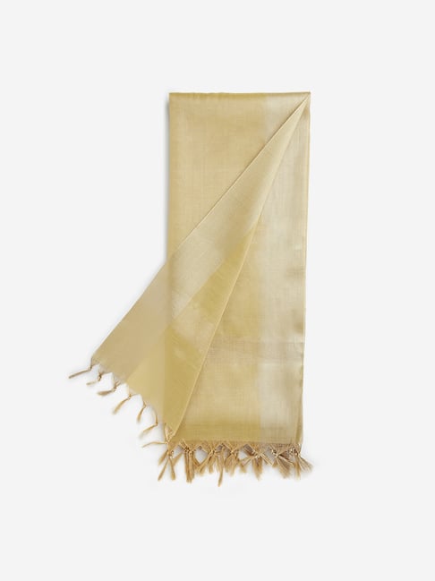 Utsa by Westside Gold Zari Embellished Dupatta