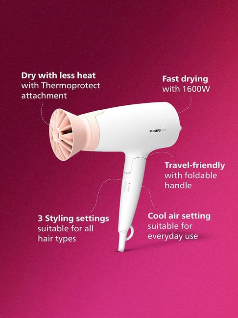 Buy PHILIPS BHD308/30 1600 W Hair Dryer, Powerful Drying Unisex