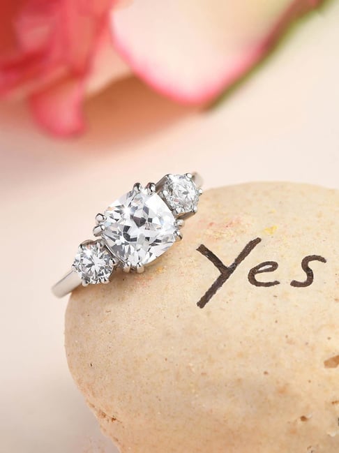 Buy Ornate Jewels Silver Ct AD Meghan Markle Ring for Women