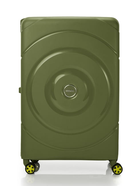 American Tourister CIRCURITY Green 8 Wheels Large Hard Cabin Trolley Bag-picture-37