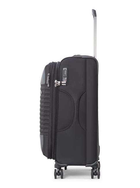 Buy American Tourister FORNAX Black Large Soft Cabin Trolley Bag