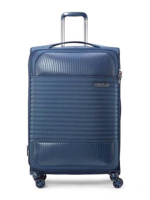 Buy American Tourister FORNAX Blue Medium Soft Cabin Trolley Bag