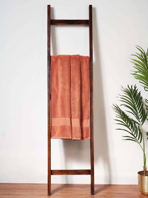 Living Scapes by Pantaloons Rust Cotton 550 GSM Bath Towel-picture-19