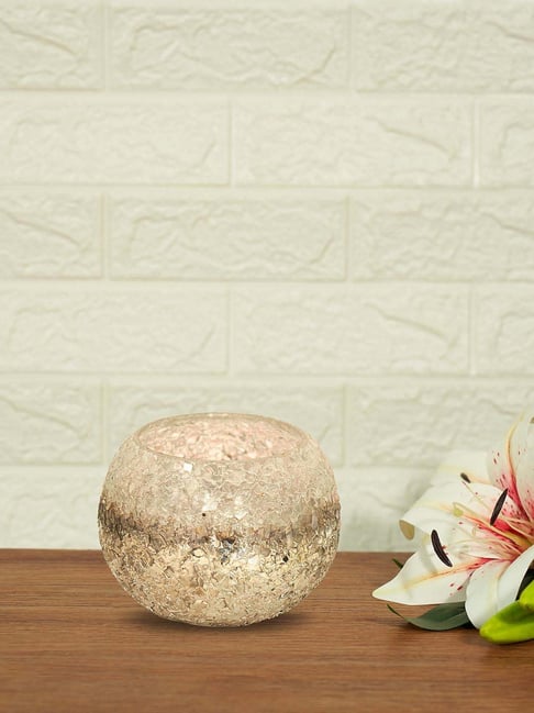 Living Scapes by Pantaloons Gold Glass T-Light Candle Holder-picture-17