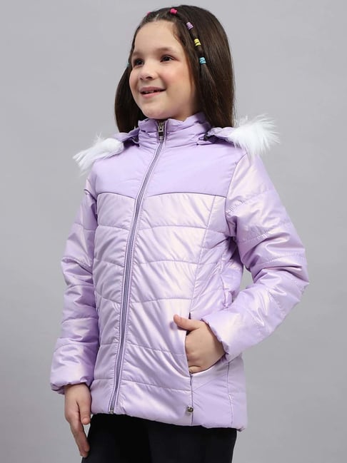 Monte Carlo Girls Lavender Quilted Full Sleeves Coats & Jackets Monte Carlo Girls Lavender Quilted Full Sleeves Coats & Jackets