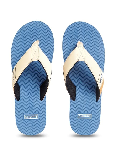 Chupps Men's Wyld Cream Flip Flops-picture-43