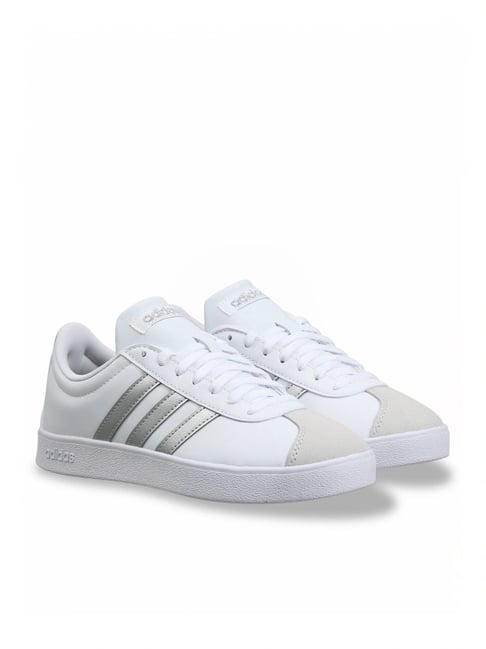 adidas gazelle silver green womens adidas VL Court Base Women's Lifestyle Shoes White main image 0