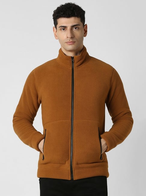 Van Heusen Brown Regular fit Solid Casual Jacket