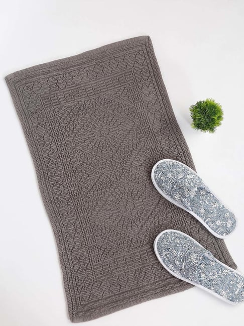 Fabindia Home Standalone Grey Cotton 1333 GSM Bathmat-image-18
