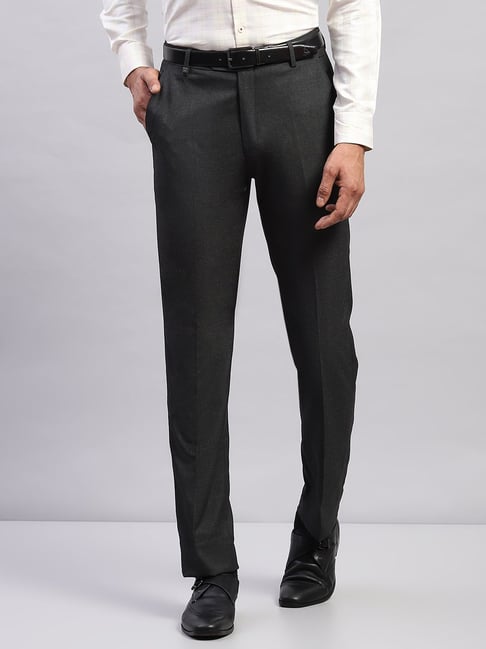Monte Carlo Dark Grey Smart Fit Trousers-image-33