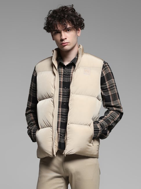 Jack & Jones Grey Regular Fit Quilted Jacket-picture-42