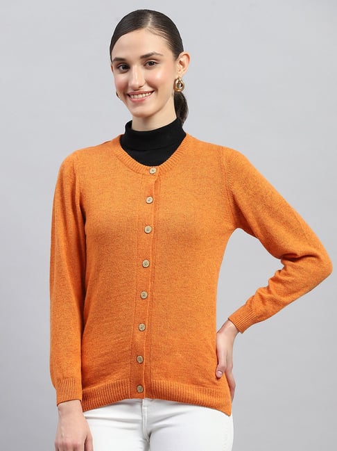 Monte Carlo Orange Cardigan