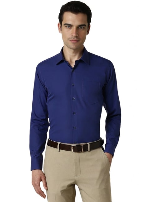 Van Heusen Blue Slim Fit Shirt-picture-41
