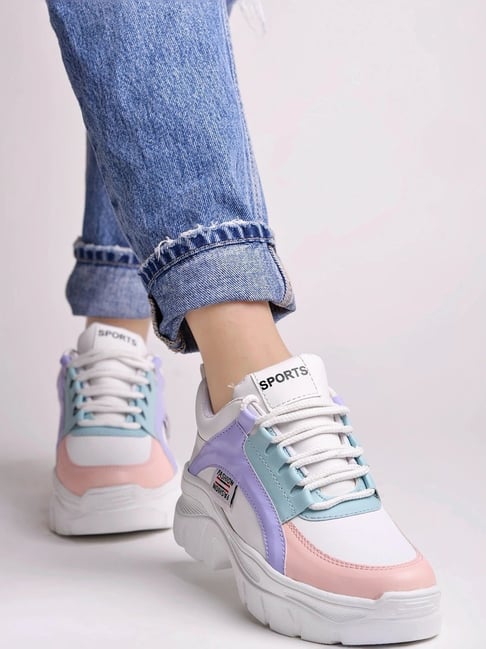 Shoetopia Kids White Sneakers