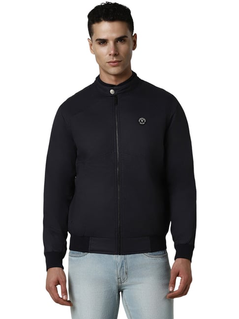 Van Heusen Navy Polyester Regular Fit Jackets-picture-16