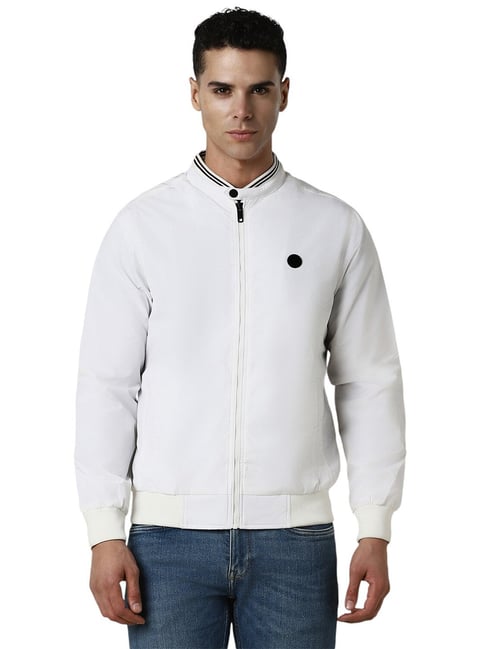 Van Heusen White Cotton Regular Fit Jackets-picture-17