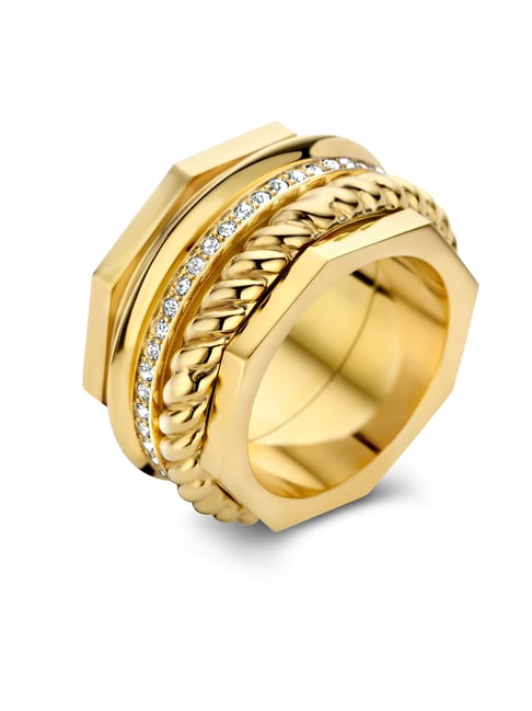 Cerruti 1881 Men Gold Bridge Ring