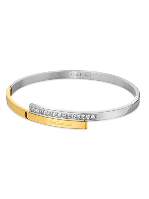 Guy Laroche Aurore Stainless Steel Women Silver Bangle