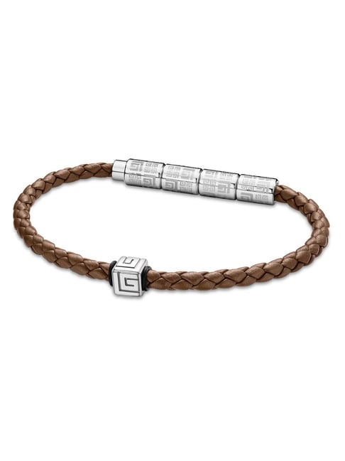 Guy Laroche Gabriel Leather Men Brown Bracelet-picture-47