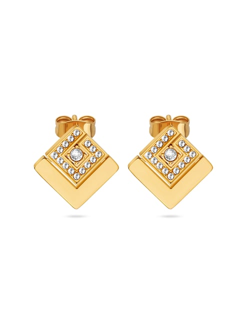 Guy Laroche Grace Stainless Steel Women Gold Earring