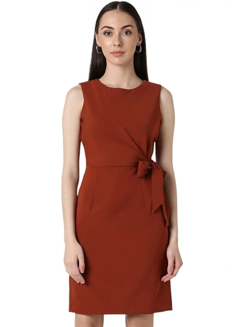 Buy Van Heusen Maroon A-Line Dress for Women Online Tata CLiQ