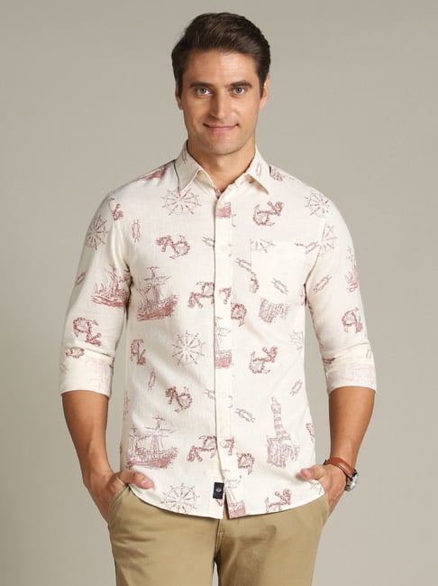 Buy Dockers Beige Straight Fit Printed Shirt for Mens Online @ Tata CLiQ Buy Dockers Beige Straight Fit Printed Shirt for Mens Online @ Tata CLiQ