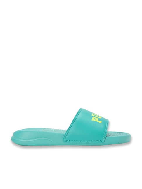 Puma Kids Popcat 20 V2 Sparkling Green Slides