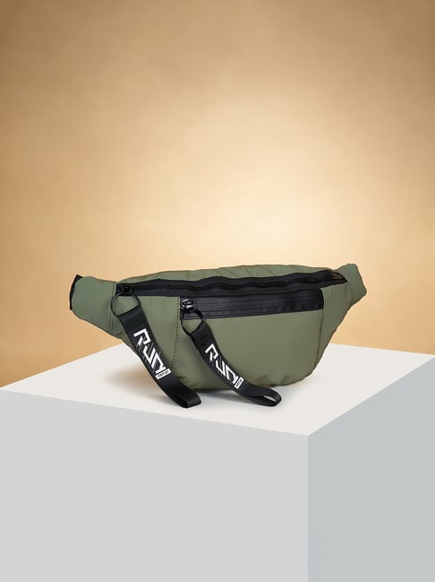 Ajile by Pantaloons Olive Small Belt Bag