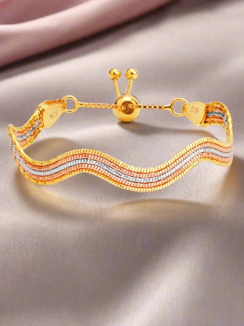 Zavya Elegant Wave Pattern 925 Sterling Silver Bracelet-picture-16