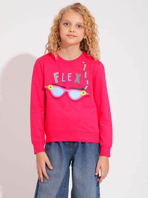 VERO MODA GIRL Kids Raspberry Sorbet Graphic Sweatshirt-picture-15