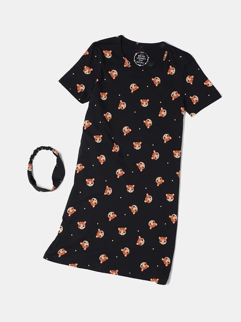 Half Sleeve Jockey Night Dress For Girls Jockey RX25 Round Neck