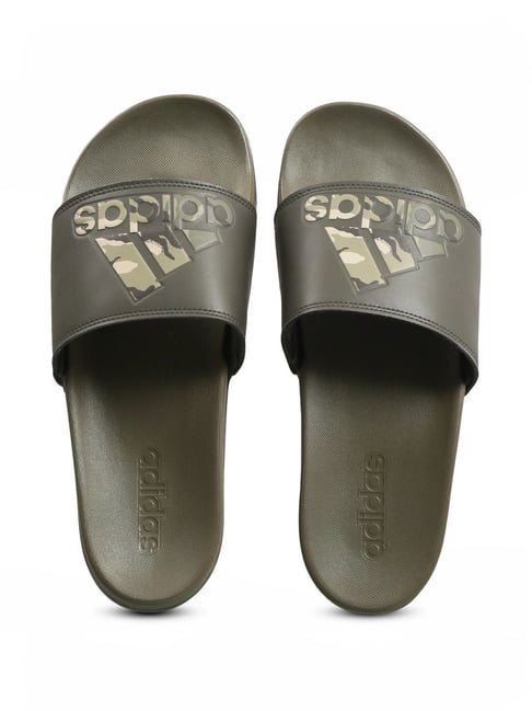 Adidas Men's ADILETTE COMFORT Green Slides