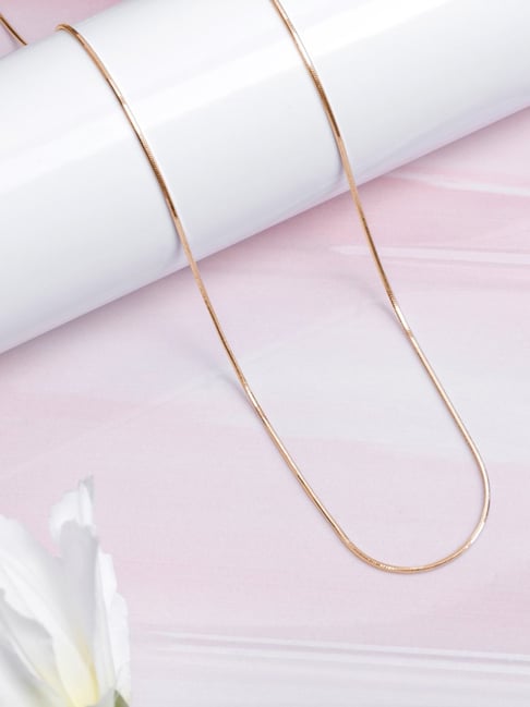 Zavya Serpentine Elegance Rose Gold-Plated 925 Sterling Silver